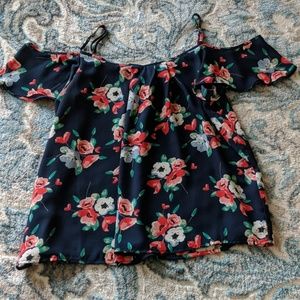 Floral off the shoulder blouse